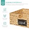 Best Choice Products Set of 4 13in Woven Water Hyacinth Pantry Baskets w/ Chalkboard Label, Chalk Marker